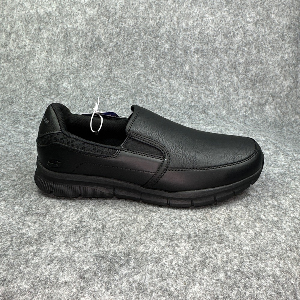Skechers Work Slip Resistant Memory Foam Shoes Womens 8.5 77157W Black